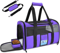 Refrze  Carrier Airline Approved Cat Carriers for Medium Cats Small Cats Soft Dog Carriers for Small