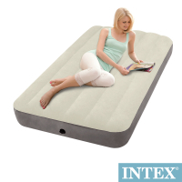 INTEX 新型氣柱-單人加大植絨充氣床墊-寬99cm (64101)
