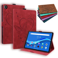 Embossed Butterfly Flower Cover Funda for Samsung Galaxy Tab A 8.0 2019 T290 Stand PU Leather for Galaxy Tab A 8 SM-T290 T295