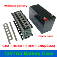 12V 7Ah Battery Case 18650 3x7 Holder 3S25A 3.6V BMS for DIY 12V7Ah Box 12V 12.8V 8Ah 12Ah Lithium LiFePO4 for Energy Storage