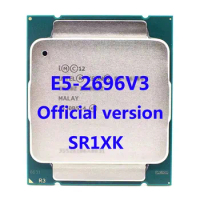 E5-2696V3 SR1XK Official Verasion Xeon CPU Processor 2.30Ghz 18-Core 28Threads 45MB TPD 145W LGA2011-3 For X99 Motherboard