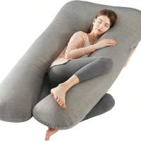 55吋U型竹纖維孕婦枕。涼感孕婦睡眠枕。母親節-R26-103970 
