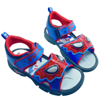 【樂樂童鞋】MIT蜘蛛人電燈涼鞋(蜘蛛人 台灣製童鞋 男童鞋 電燈涼鞋)