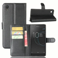 for Sony Xperia L1 L2 Wallet Flip Leather Case for Sony Xperia XZ1 Compact Phone Leather Cover with Stand Etui Funda