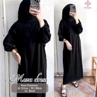 Dress Muslimah Kaos Premium – Moza Gamis Simple Kekinian