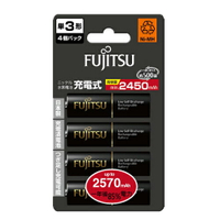 FUJITSU 富士通 3號 2570mAh 充電電池 4入 / 卡