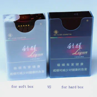 Wholesale -Transparent Plastic Cigarette Case hold 20pcs Cigarettes Cigarette Box /Holder 3styles Free Shipping 3pcs/lot