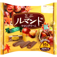 北日本 迷你蘿蔓捲餅乾[栗子風味](91.2g)