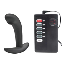 Electric Shock Prostate Massager Anal Vibration Butt Plug Man Vibrator Anal Plug Electro Shock Sex Toys Prostate Orgasm Vibrator