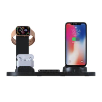 10W wireless charger For iPhone 11 12 X 8 Apple Watch 4 in 1 USB cahrging station