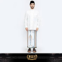 Sarung BHS Classic Super Silver Motif C49 JGC SJ Putih Coklat