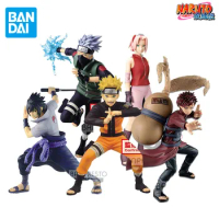 Original Genuine BANDAI NARUTO Shippuden Anime Figure Uzumaki Naruto Uchiha Sasuke Action Figure Toys for Kids Birthday Gifts