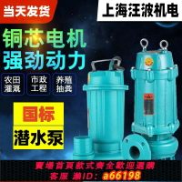 【台灣公司 可開發票】污水泵220V家用小型化糞池抽糞排污工程高揚程全銅380V魚塘潛水泵