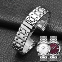 Refined Steel Belt Female Watch Strap for Tissot 1853 Couturier Watch Band T035207 T035210a Stainless Steel Bracelet Watchband
