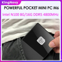 Cheap M6 12th Gen Micro gamer Computer Windows 11 Pro Pocket gaming Mini PC Intel N100 DDR5 4800MHz NVMe 2.5G LAN HDMI2.0 WiFi6