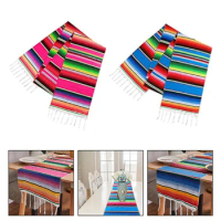 2 Pcs Scarves Mexican Blanket Cloth for Table Dining Room Table Decorative Paintings For Living Room Home Supplies Mexico Theme