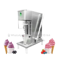 Freeze Fruit Yogurt Ice Cream Swirl Mixer Blender 80L/H Real Ice Cream Maker Blender Mixer Machine