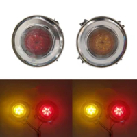 1Pair Red Amber 24v truck Scania Horn signal warning lights For Scania truck