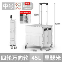買餸車小拉車便攜摺疊擺攤露營漫展小推車購物車拉桿車戶外收納箱