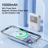 10000mAh Magnetic Wireless Charger Power Bank for iPhone 14 13 12 Pro iWatch Huawei Xiaomi Samsung 22.5W Fast Charging Powerbank