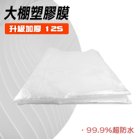 【一沐生活】厚度升級塑膠加厚膜3x4m 家具保護塑膠防塵套 PC34+-GS(農用塑膠膜 遮蓋布)