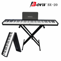Bora BX-20無線藍芽法國DREAM音源力度鍵盤88鍵折疊式電鋼琴(數位電鋼 重力 重錘 折疊電鋼 無線藍牙連接)