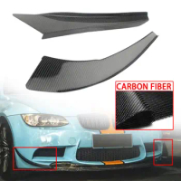 For BMW E90 E92 E93 M3 Real Carbon Fiber Front Bumper Splitter Spoiler Lip