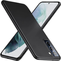 Luxury Matte Silicone Case For Samsung Galaxy S22 S21 S20 FE Ultra S10 S9 S8 Note 10 Plus 9 8 20 Ultra Thin Soft Black Cover
