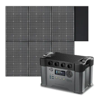 ALLPOWERS-Portable Power Station, 2400W with 600W Folable Solar Panel, 4x2400W AC Outlets for RV Camping, Home Emergency Travel