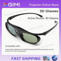 XGIMI 3D Glasses Original for XGIMI Projector / DLP-LINK Projector DLP-Link Active Shutter Built-in Battery Working 60 Hours