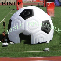 Customized Outdoor igloo Inflatable Soccer Dome Tent with LED lights For Football Field events