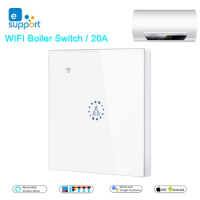 eWeLink Wifi Smart Switch Water Heater Switch,Indoor Wifi Boiler,Glass Panel,Timer,Alexa Google Assistant Voice Remote Control