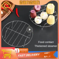 Air Fryer Steaming Racks Stainless Steel Stackable Roasting Racks Airfryer Grill Baking Cooker Kitchen Accessories Cooking Tools