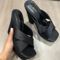 High heels 13cm tali silang satin