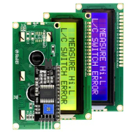 LCD1602 1602 LCD Module 16x2 Character LCD Display PCF8574T PCF8574 IIC I2C Interface 5V Blue / Yellow Green Screen for Arduino