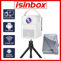 ISINBOX X8 Mini Portable Projector Home Theater Cinema 1280*720 1080P Video Projector Smart Android WiFi LED Beamer Projector