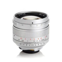 7Artisans 50mm F1.1 Prime Lens 13Blades Full Frame Silver Lei-ca M Mount For Lei-ca use adapter support Fuji