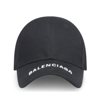 BALENCIAGA 巴黎世家 Logo Cap 棒球帽 鴨舌帽 帽子 黑色