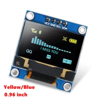 0.96 oled display Blue I2C IIC Serial 128x64 OLED LCD LED ssd1309 0.91 inch oled display Module for Arduino Raspberry Pi Display