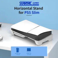 Horizontal Bracket Stand Anti-Slip Cooling Horizontal Base Console Holder for Playstation 5 Slim Disc &amp; Digital Edition