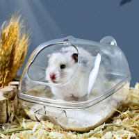 Phụ kiện Nhựa Acrylic Lồng vệ sinh cho Chuột Hamster Trong suốt Chuột lang Tắm cát cho Chuột Hamster
