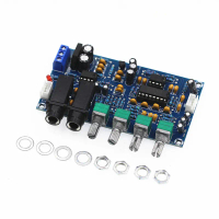 บอร์ดแอมป์ไมโครโฟนดิจิตอลแบบ PT2399 AC12V คู่บอร์ดร้องคาราโอเกะ