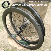 700C UCI Quality Gravel Carbon Wheelset Disc Brake Center Lock Clincher Tubeless Tubular UR04D Carbon Road Disc Brake Wheels