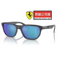 【RayBan 雷朋】限量法拉利聯名款 時尚偏光太陽眼鏡 RB4404M F687A1 深灰框水銀鍍膜偏光鏡片 公司貨