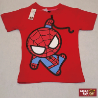 【AMERO】男女裝 圓領短袖T恤(Ｑ版蜘蛛人印花 情侶裝 親子裝 有大尺碼)