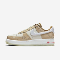 Nike Wmns Air Force 1 07 LX [FD4341-101] 女 休閒鞋 經典 毛絨 刺繡 奶茶 白