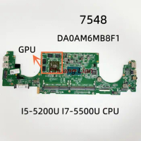 DA0AM6MB8F1 For dell inspiron 7548 laptop motherboard with I5-5200U I7-5500U CPU GPU 100% Fully Tested