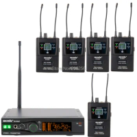 OKMIC 003UT 1 Transmitter 5pcs 6202R Receivers Wireless In Ear Monitor System Stereo True Diversity For on stage monitor