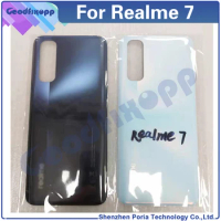 For Realme 7 Battery Back Cover Rear Case Cover For Realme7 Rear Lid Parts Replacement