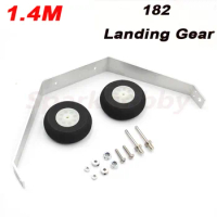 1Set 1.4M Cessna182 Aluminum Alloy Landing Gear Assembly With 50mm Wheels And Axles Tire Kit For F3A 15E Aircraft RC DIY
